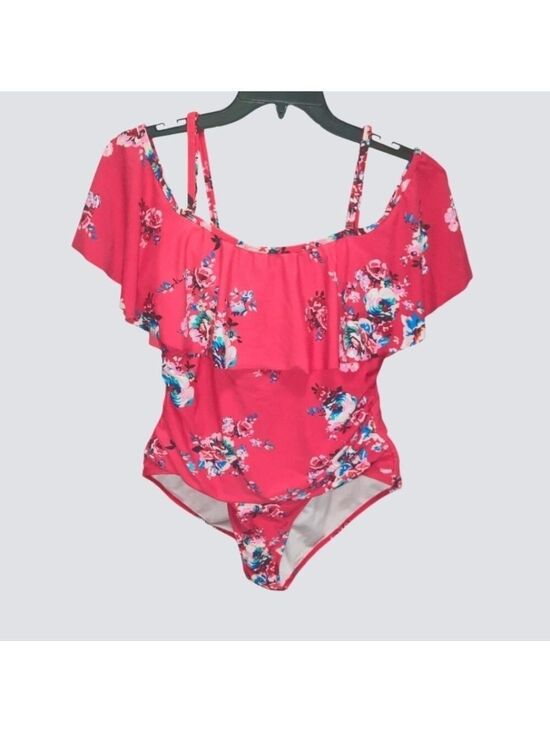 COCOSHIP Other - Cocoship Pink Floral One Piece Swimsuit Size 12